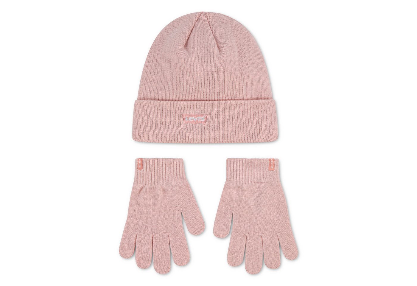 Levi's® Kids Beanie CLASSIC BEANIE SET (Set, 2-St) & Handschuhe aus Feinstrick