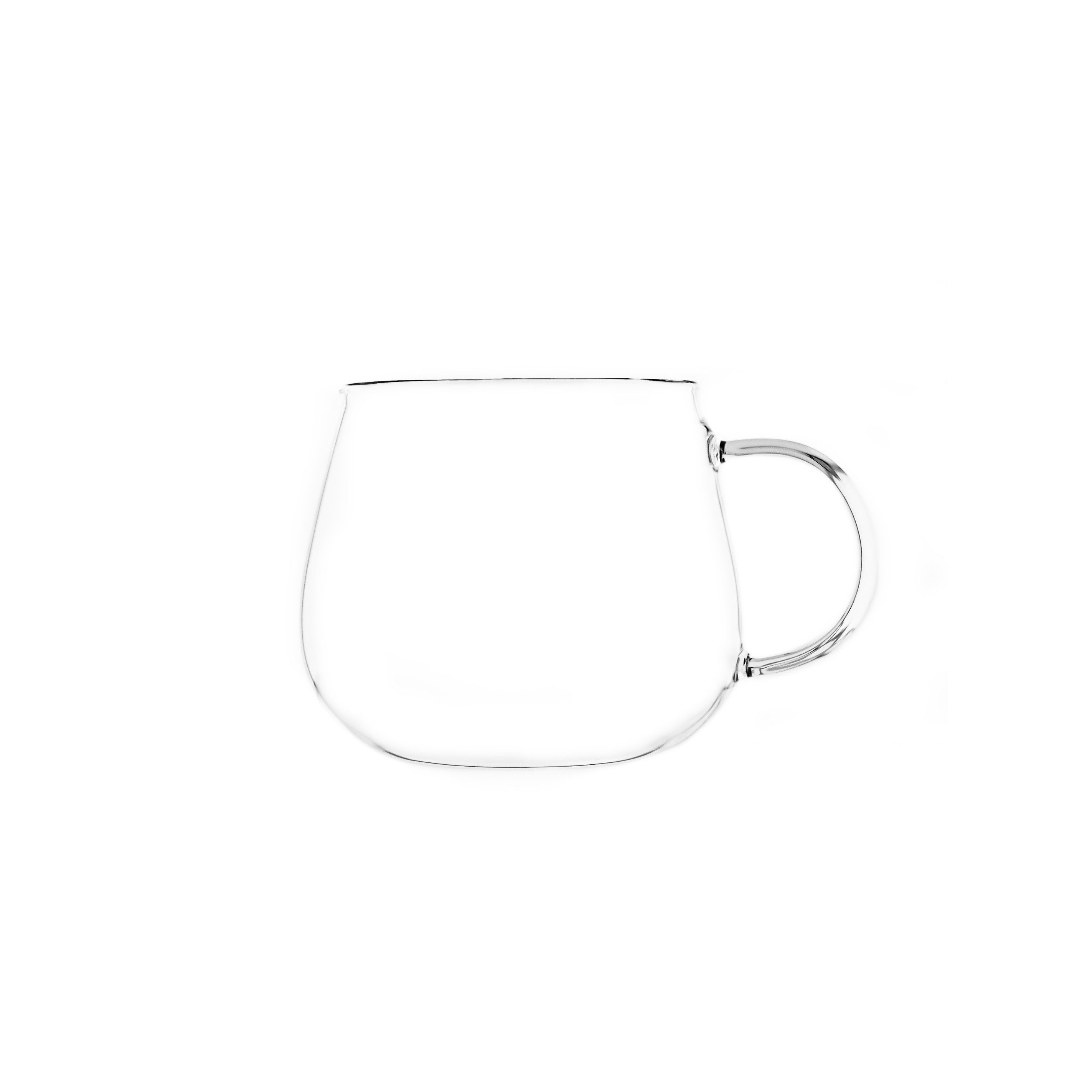 Almina Gläser-Set Sole Mio mit Henkel - 400 ml, aus hochwertigem Borosilikatglas, 6-tlg., Borosilikatglas, mit Henkel, 400 ml, Hitzebeständig