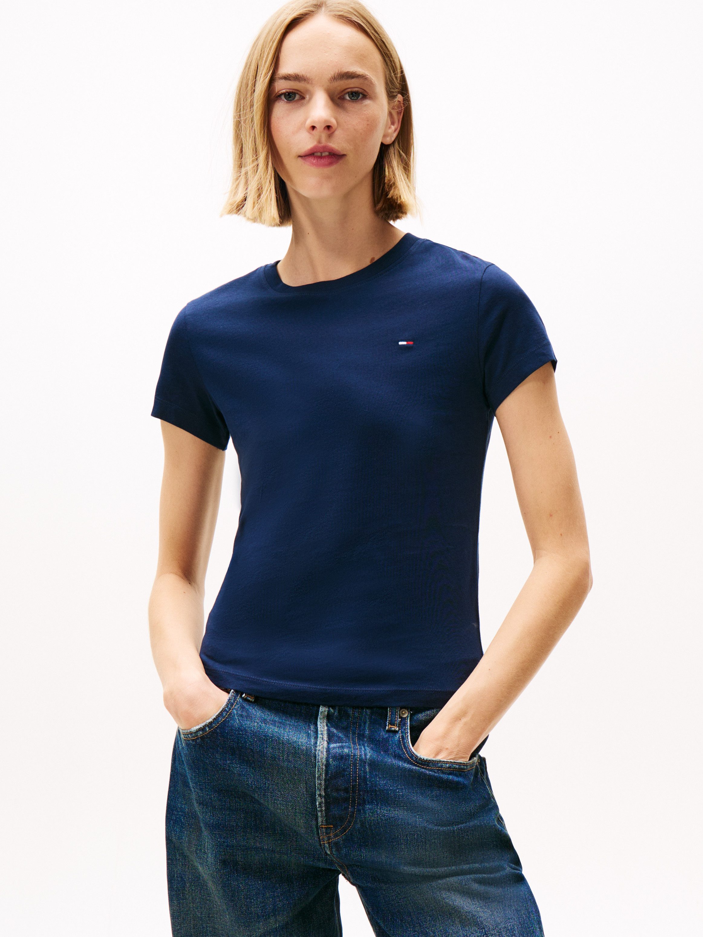 Tommy Jeans Kurzarmshirt TJW 3PACK C-NECK TEE (Packung, 3-tlg., 3er-Pack) Slim, unifarbenes Design