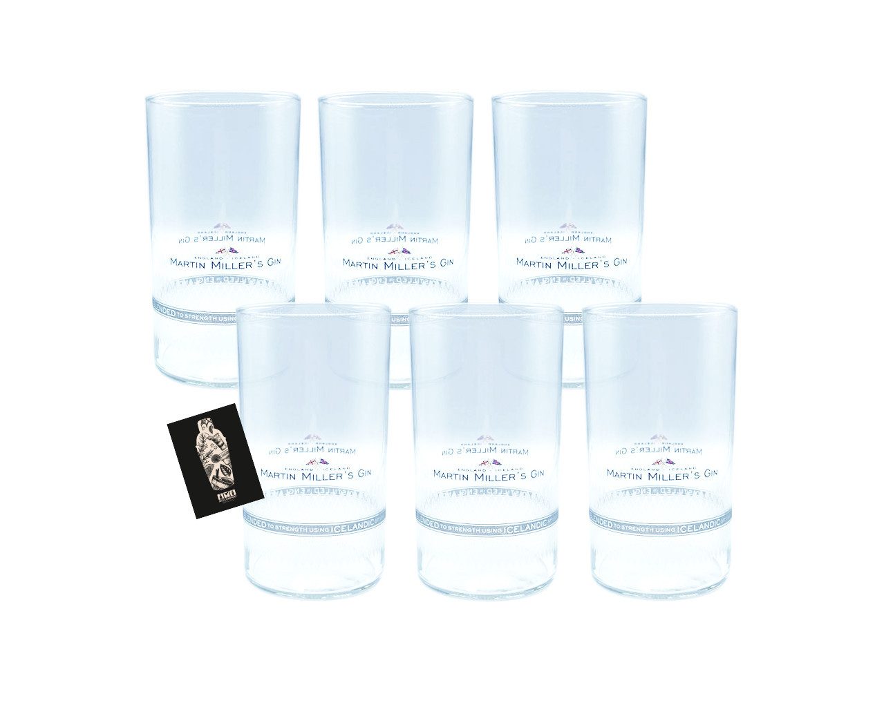 Art Стекло-Set Martin Miller s Gin Glas 6er Set Стекло / Longdrink