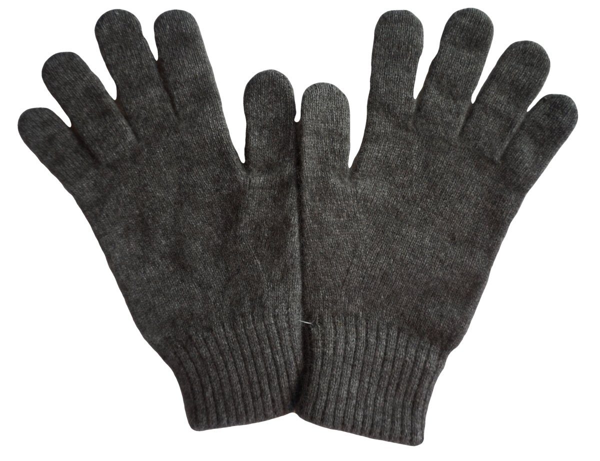 Koru Knitwear Strickhandschuhe Handschuhe aus grau der Possumhaarfaser