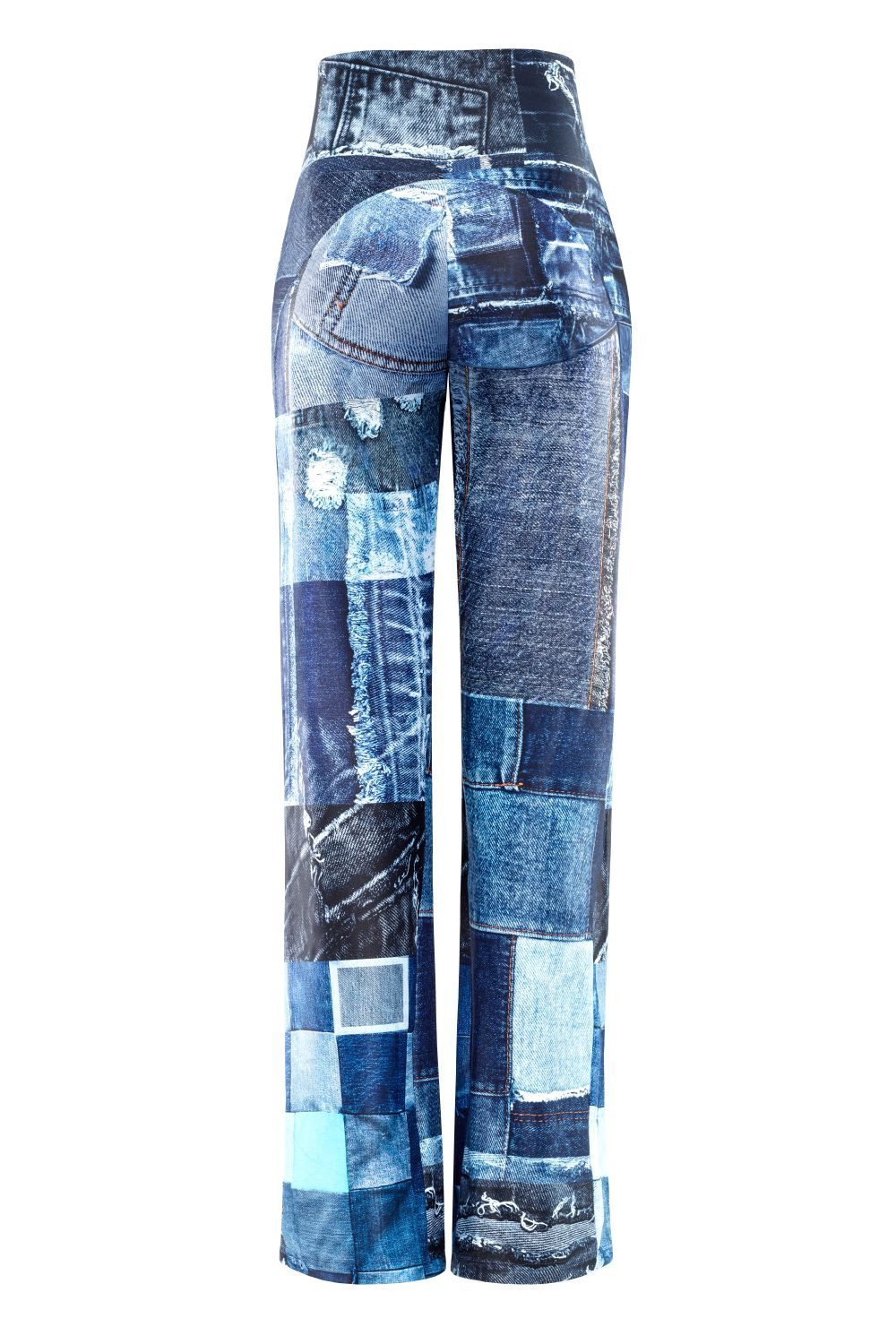 Winshape Sporthose Functional Comfort Wide Leg Pants CUL105C mit Patchwork-Print