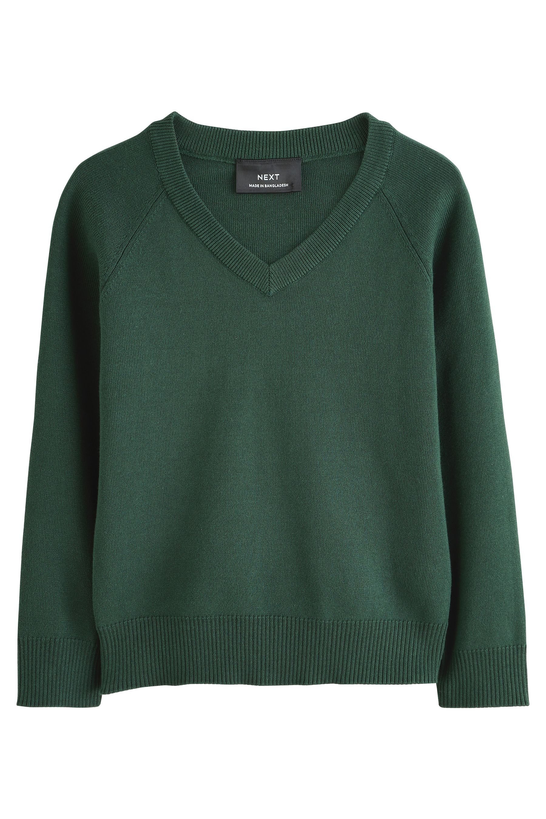 Next V-Ausschnitt-Pullover Schul-Strickpullover mit V-Ausschnitt (1-tlg)