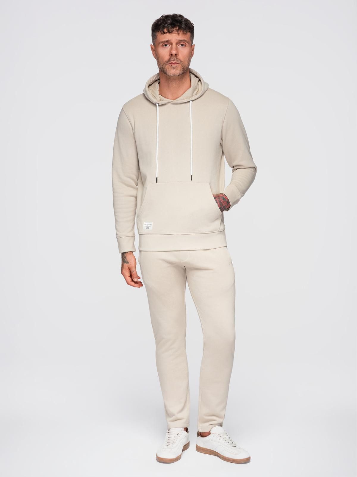 Sweatanzug Herren Sweatanzug Bequem Baumwolle Regular Fit Hellgrau M