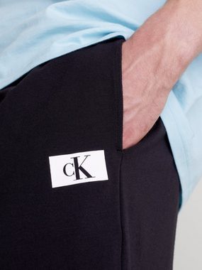 Calvin Klein Underwear Pyjamahose SLEEP SHORT mit Eingrifftaschen, Kordel am Bund, Calvin Klein Logo-Badge