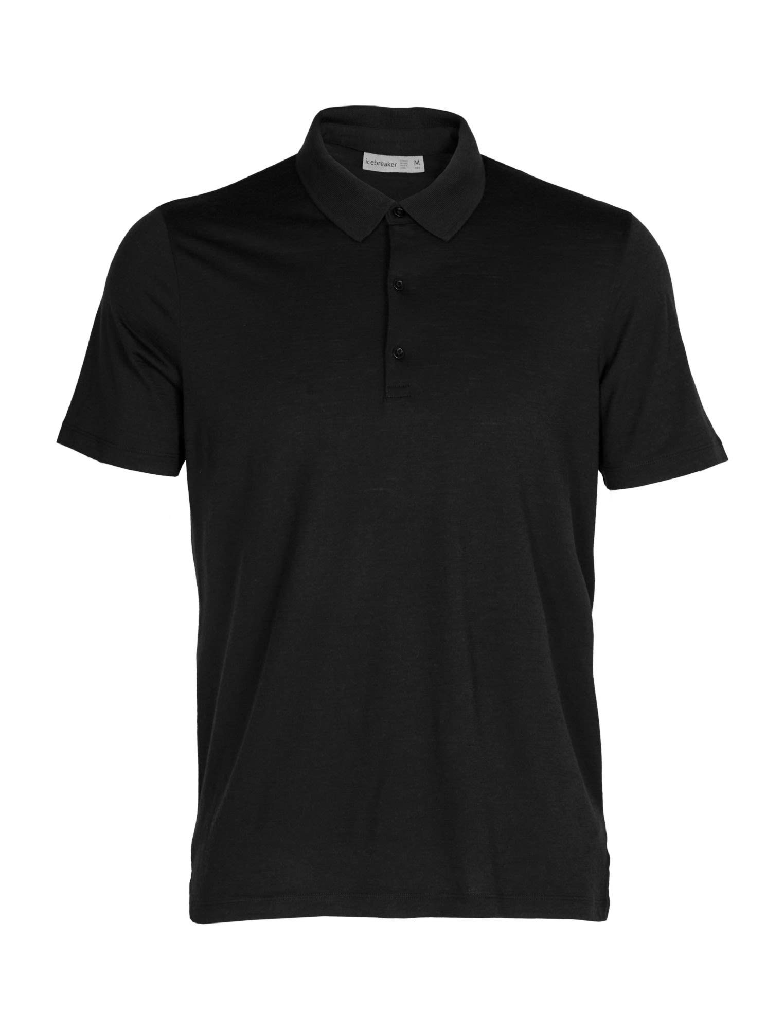 Poloshirt Black Icebreaker Polo Tech Herren Short-sleeve M Ii Lite Icebreaker