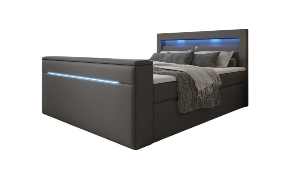 Luxusbetten24 Boxspringbett Repos, mit TV Lift, USB und LED günstig online kaufen