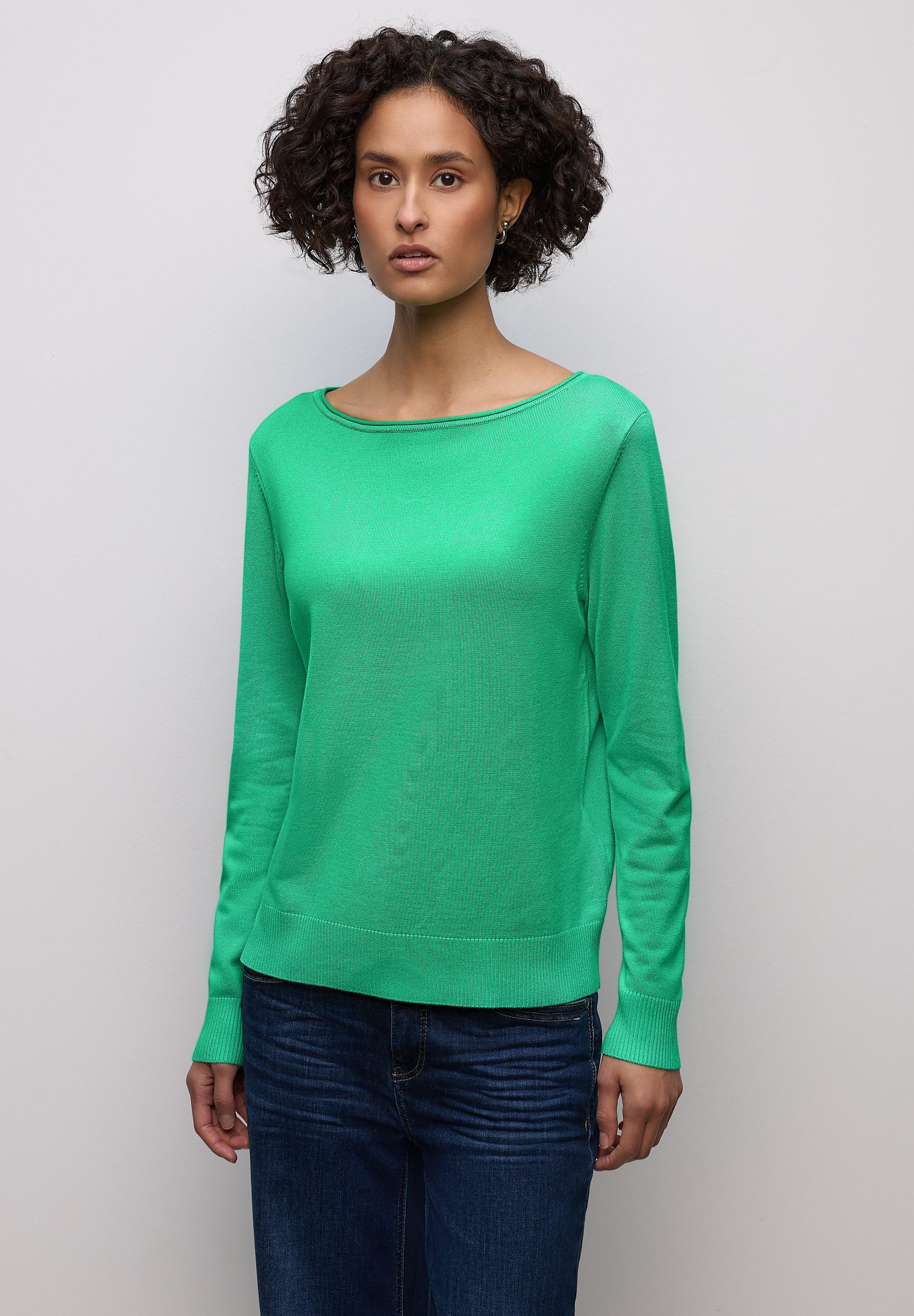 STREET ONE Longpullover mit Strick-Detail