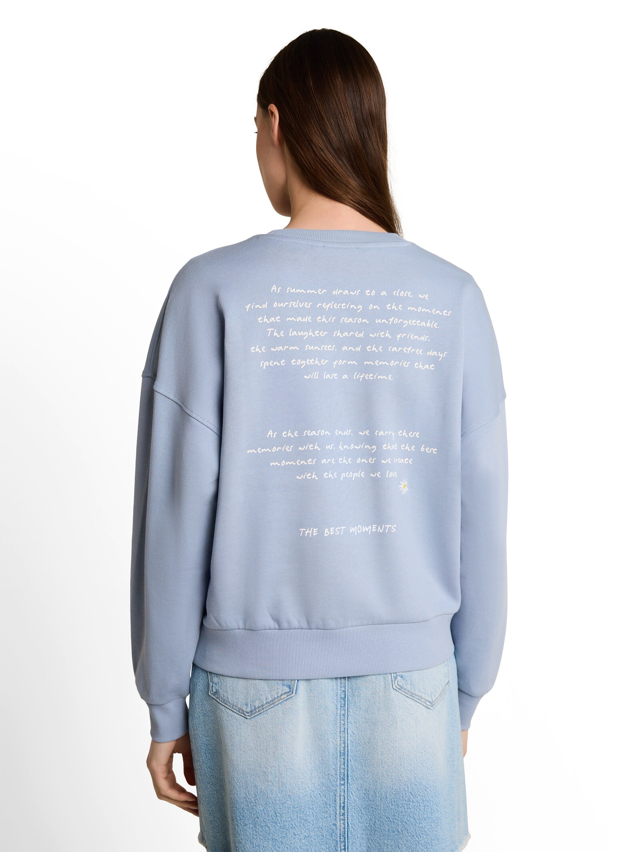 TOM TAILOR Denim Sweatshirt aus weicher Baumwolle