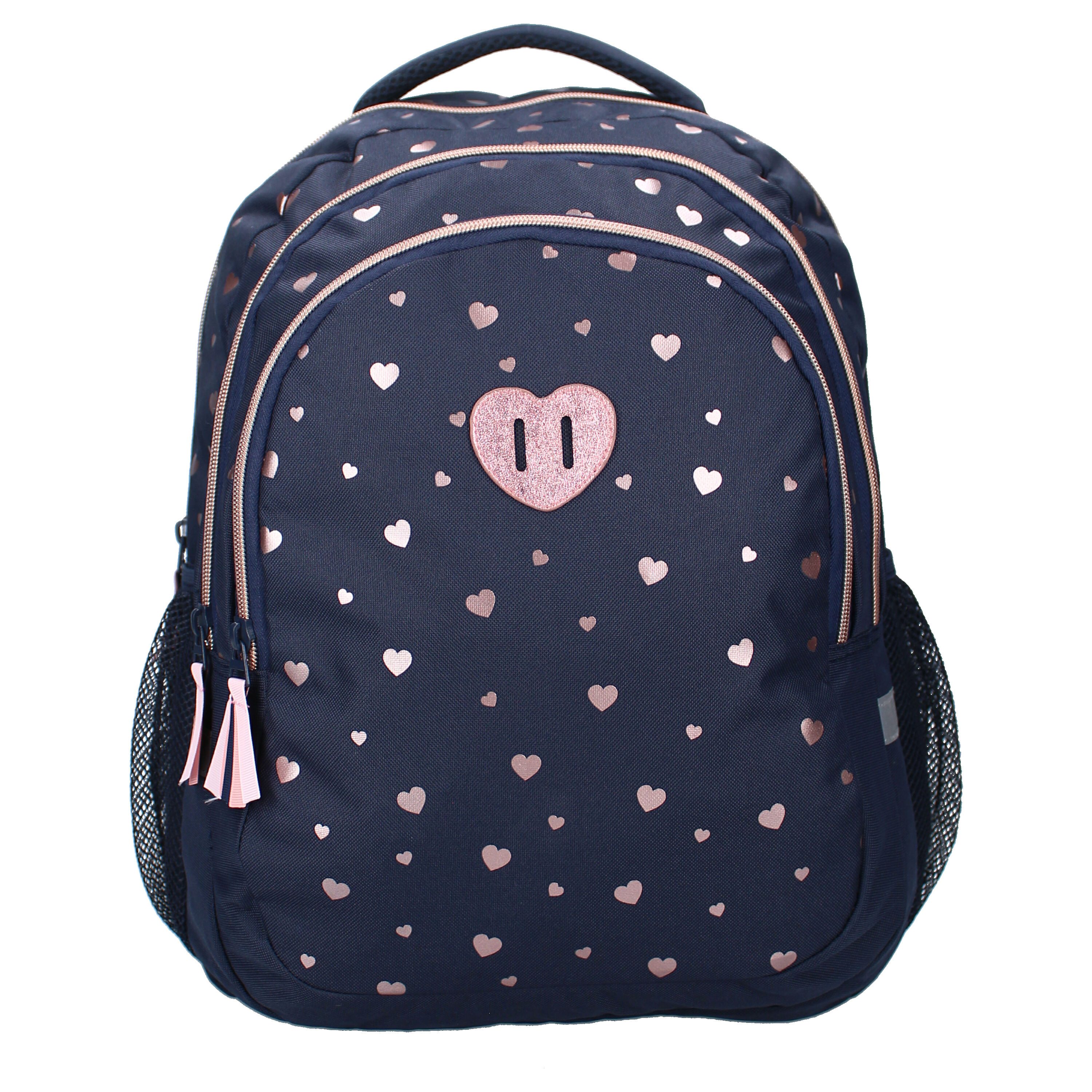 Studio V Rucksack Cute Heartbeat Schulrucksack Kinderrucksack mit Herzmotiv