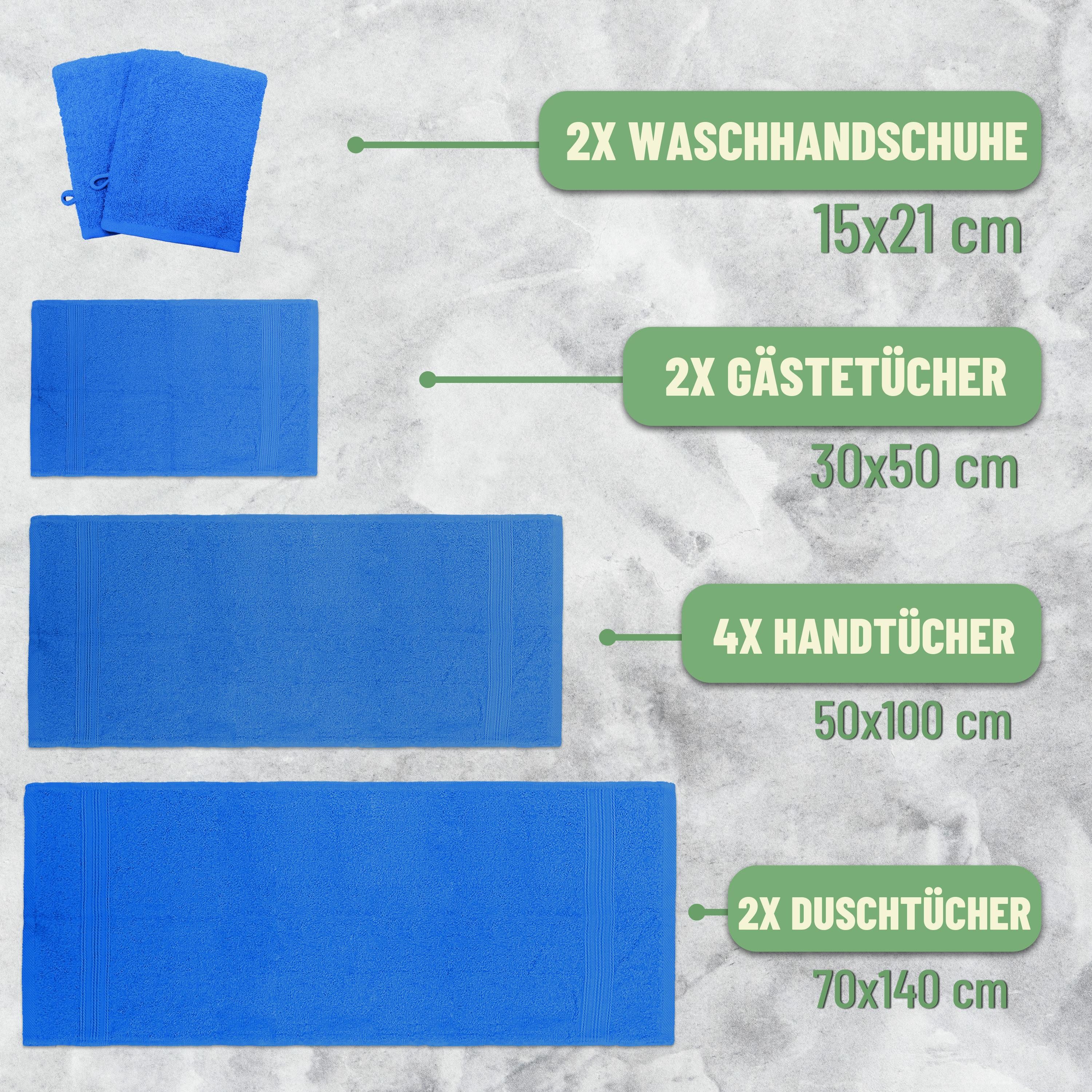 NatureMark Handtuch Set 10 tlg. Frottier günstig online kaufen