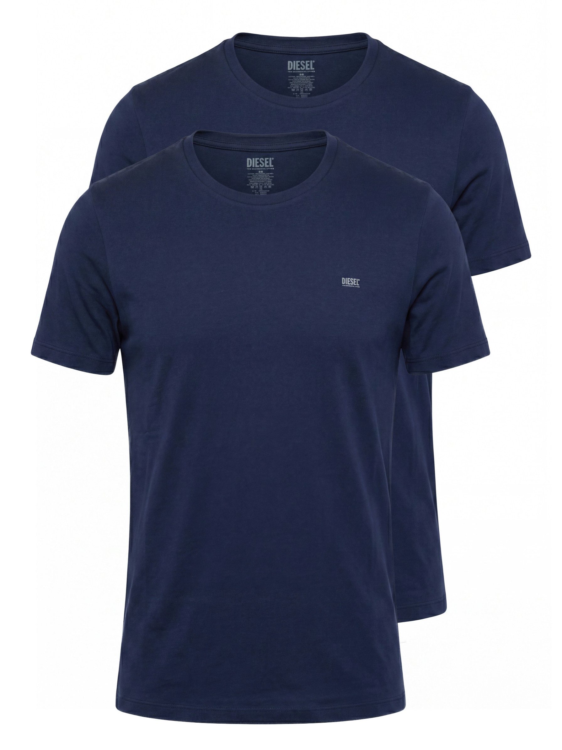 Diesel Rundhalsshirt Slim Fit - UMTEE-RANDAL-TUBE (2-tlg., 2er-Pack) Weiche, atmungsaktive Baumwolle