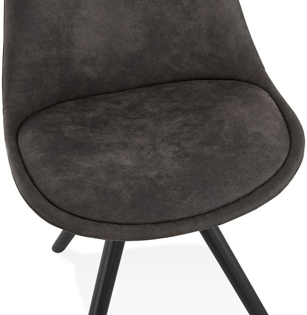 Textile AURORA DESIGN Stuhl (dark Grau KADIMA Esszimmerstuhl Dunkles