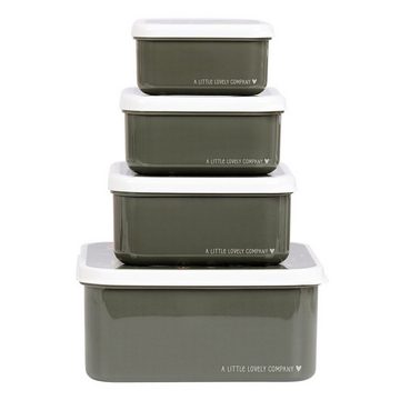 A Little Lovely Company Lunchbox Brotdosen Savanne 4er Set in unterschiedlichen Größen