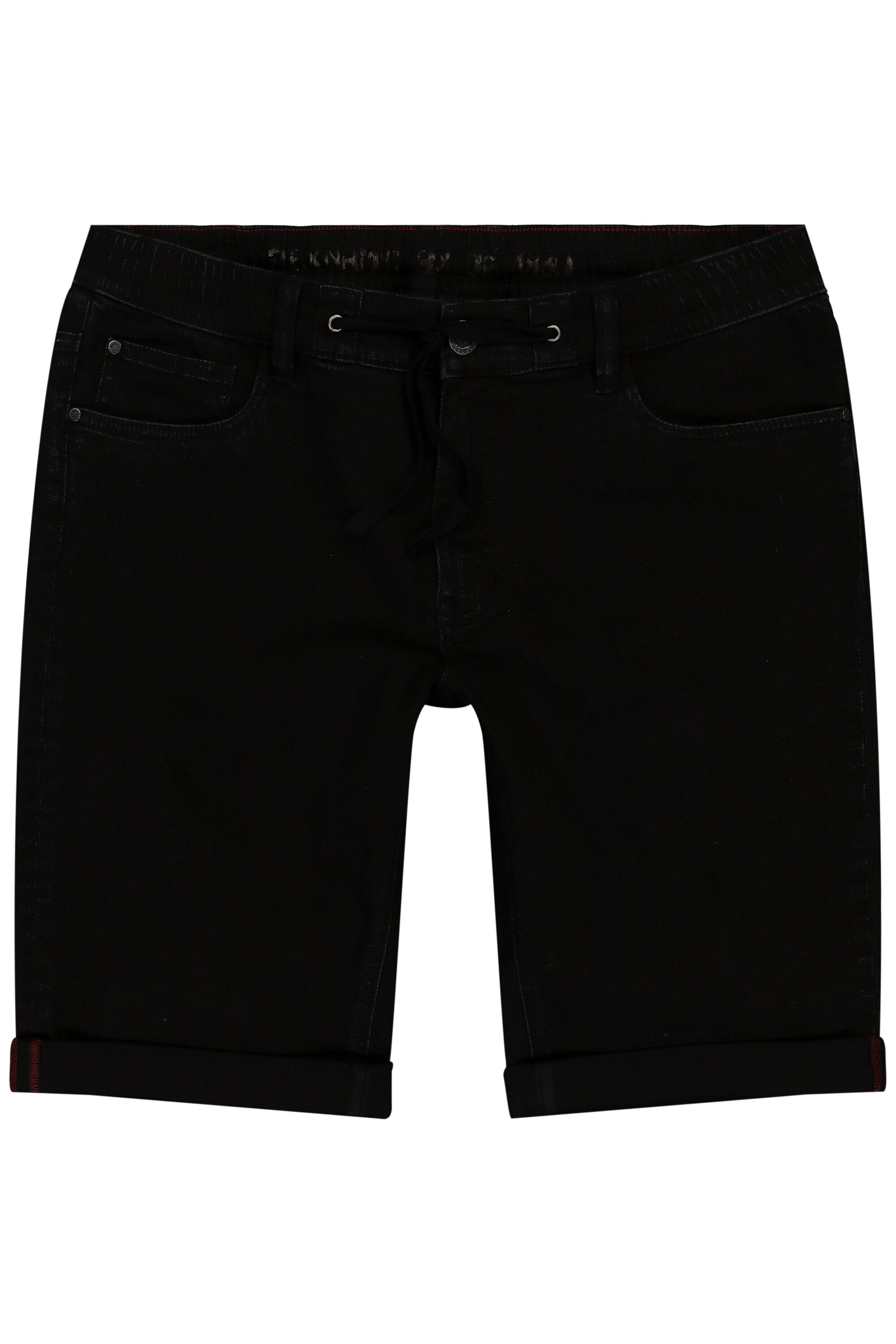 Jeansbermudas Jeans-Bermuda bequem geschnitten Elastikbund