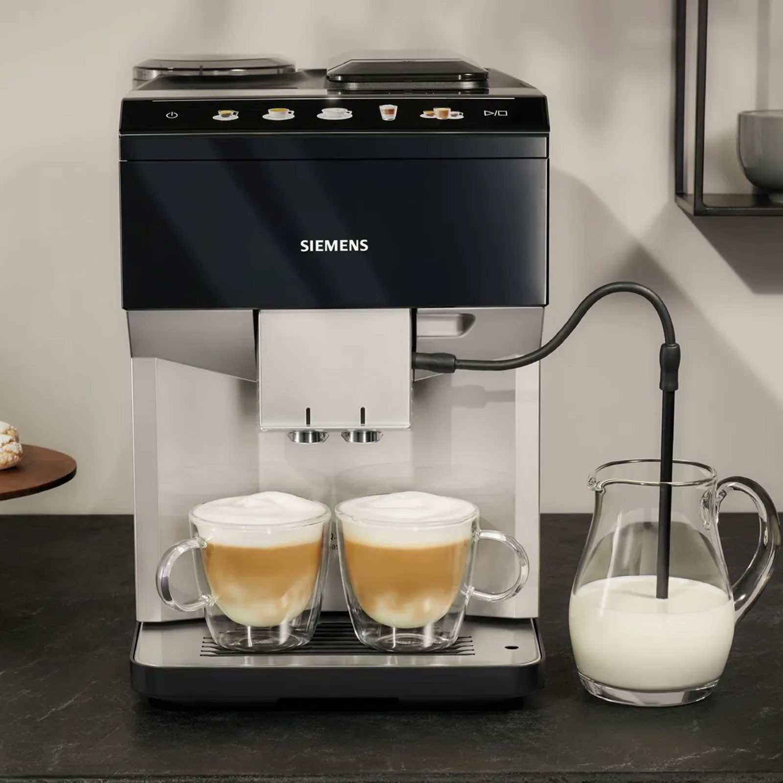 SIEMENS Kaffeevollautomat TP515D01, ceramDrive, abnehmbare Brüheinheit, autoMilk Clean