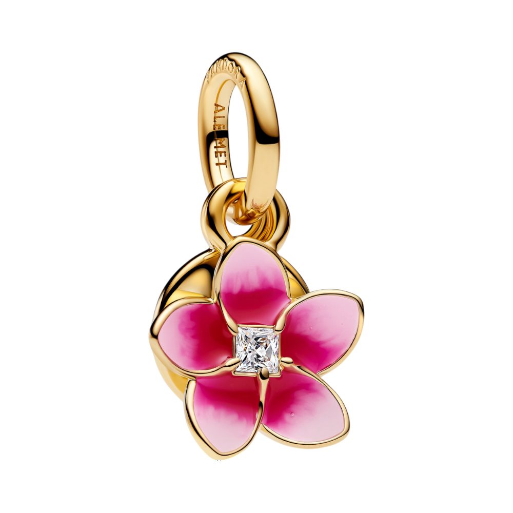 Pandora Charm Blume 763845C01, Moana, Disney, Zirkonia, Vergoldet