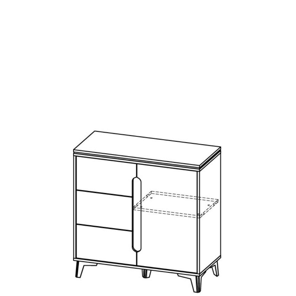 Wohnzimmer Schrank Highboard Kollektion Kommode, Modern Sideboard JVmoebel Kommode