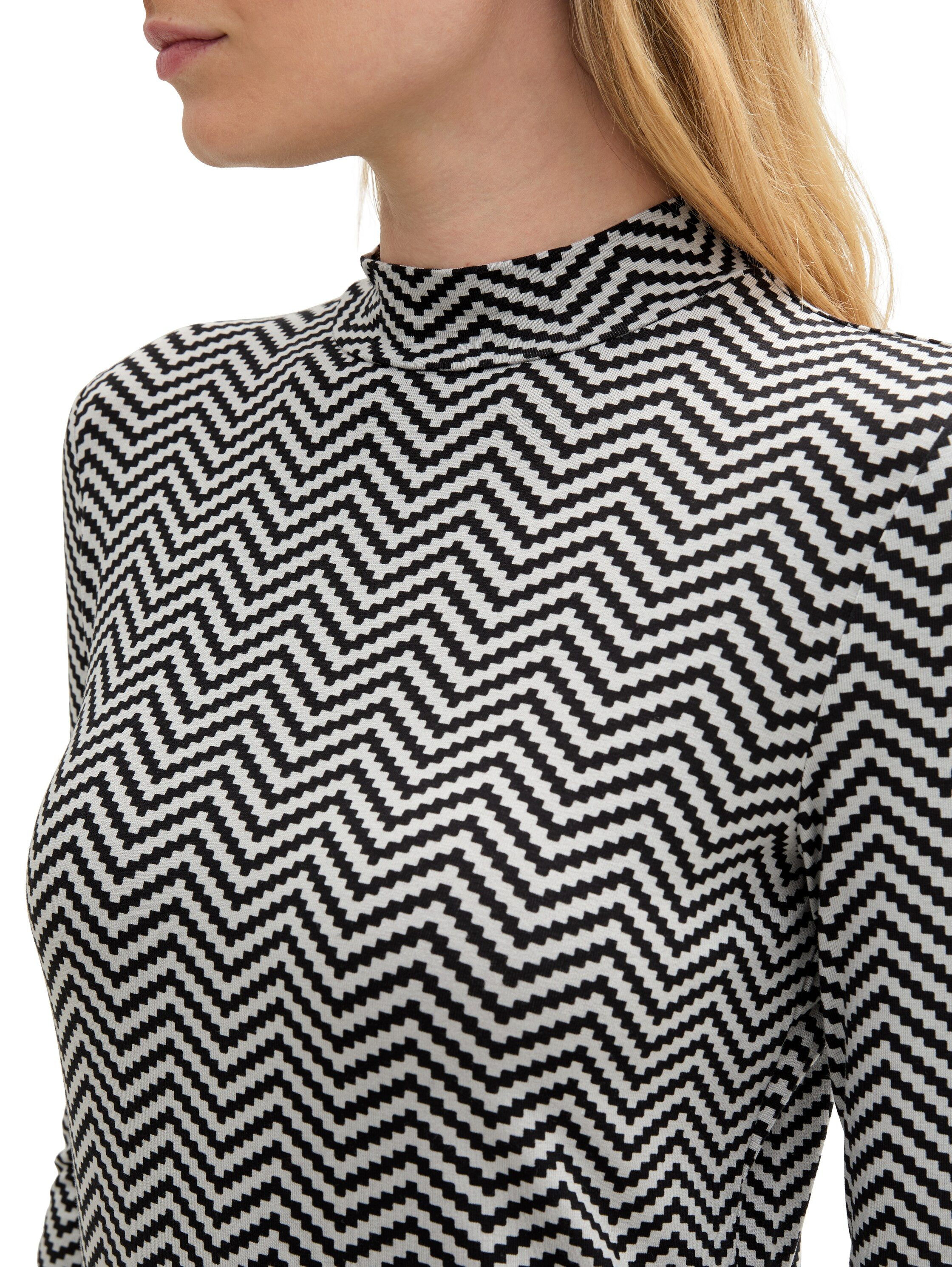 TOM TAILOR T-Shirt mit All-Over Muster