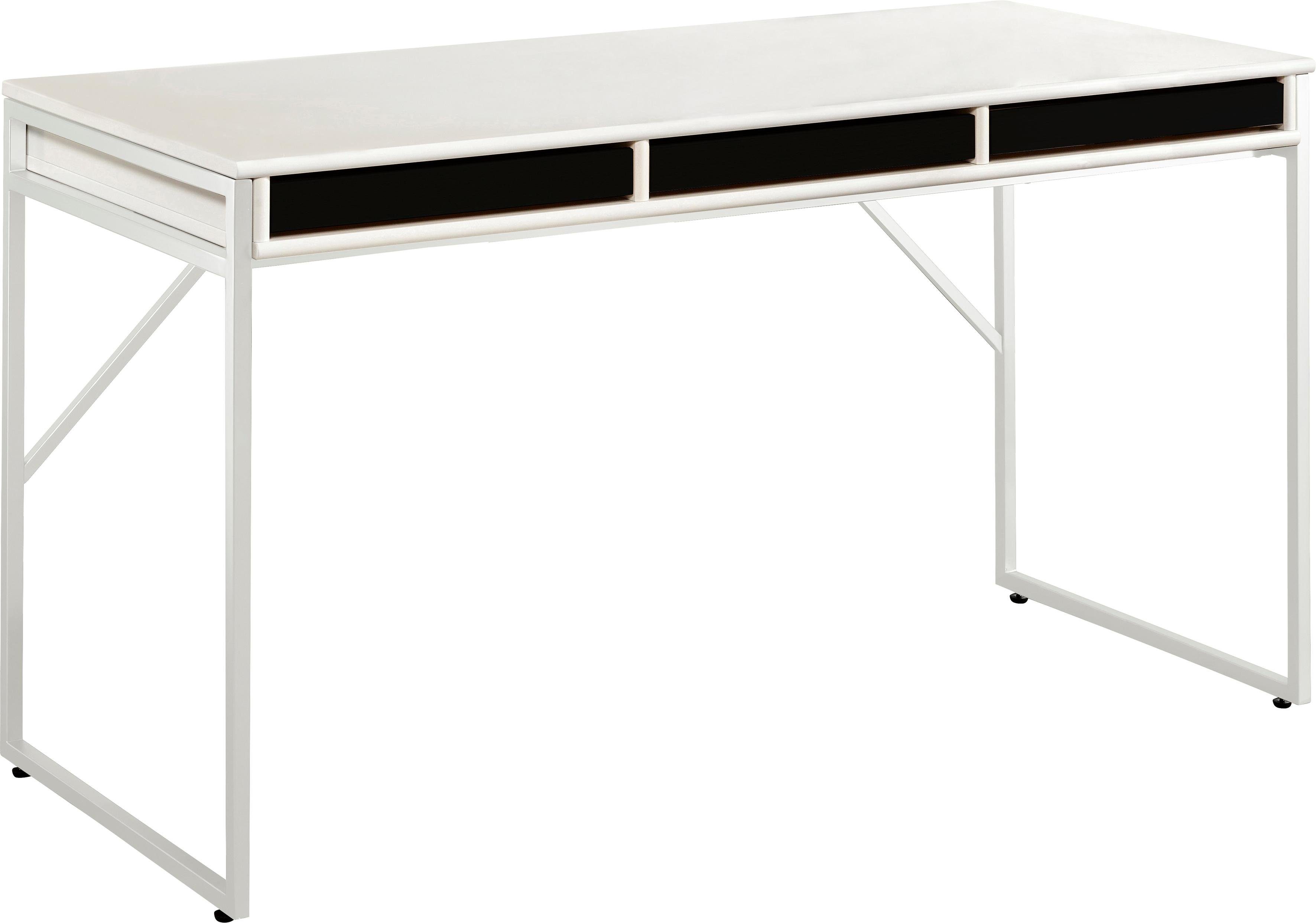 Hammel Furniture Schreibtisch Mistral Bürotisch, Arbeitstisch, Tisch, Computertisch, mit Gestell, B: 137,4 cm, Designmöbel schwarz gebeizt