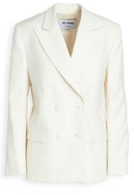 RedOne Jackenblazer RE/DONE 70S Double Breasted Blazer Virgin Wool Offwhite Retro Jacke Sa