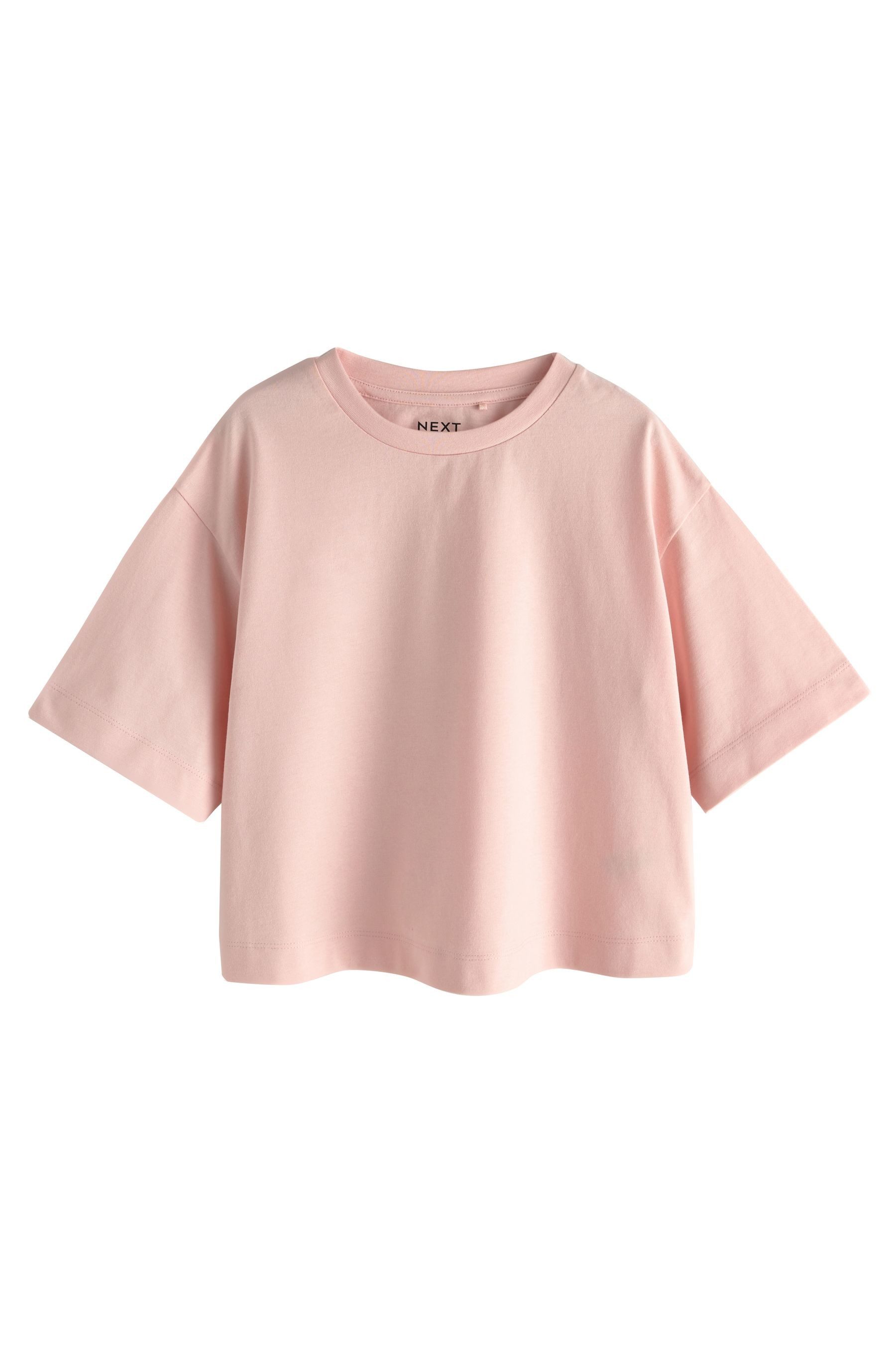 Next T-Shirt Kastige Oversized Fit T-Shirts, 5er-Pack (5-tlg) – Bild 5 von 5