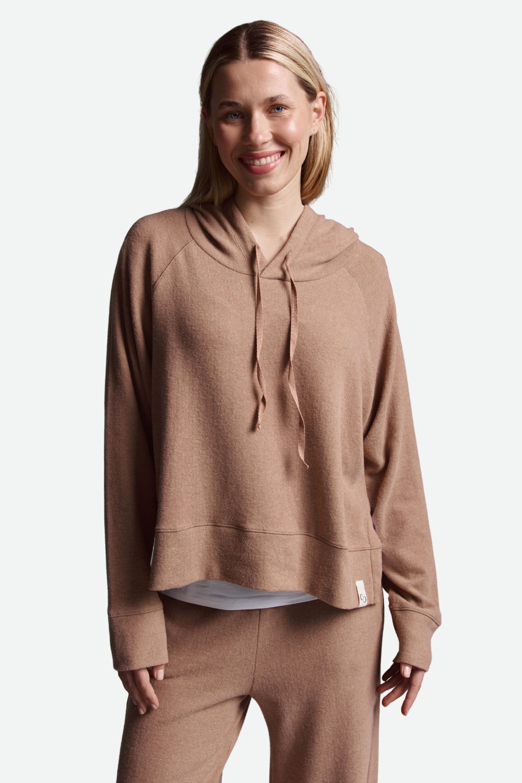 Cotton Candy Kapuzenpullover Cropped Langarmshirt