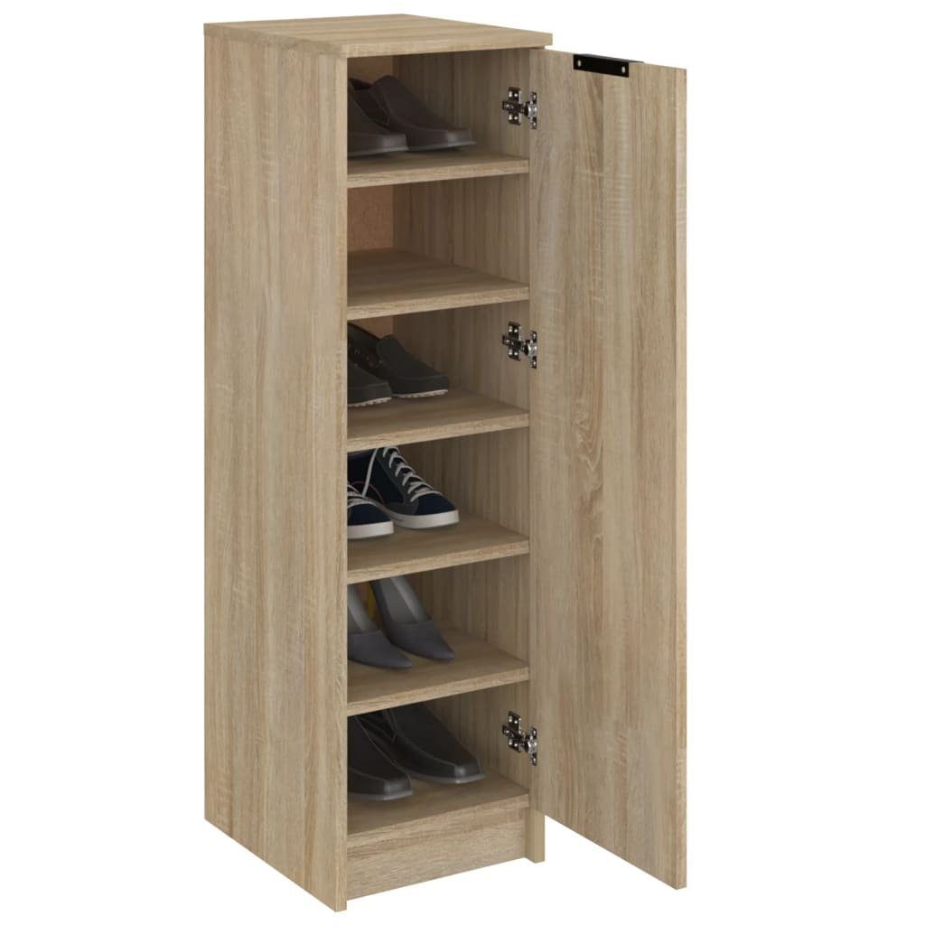 Schuhregal Holzwerkstoff, Eiche vidaXL 1-tlg. Sonoma-Eiche cm 30x35x100 Schuhschrank Sonoma