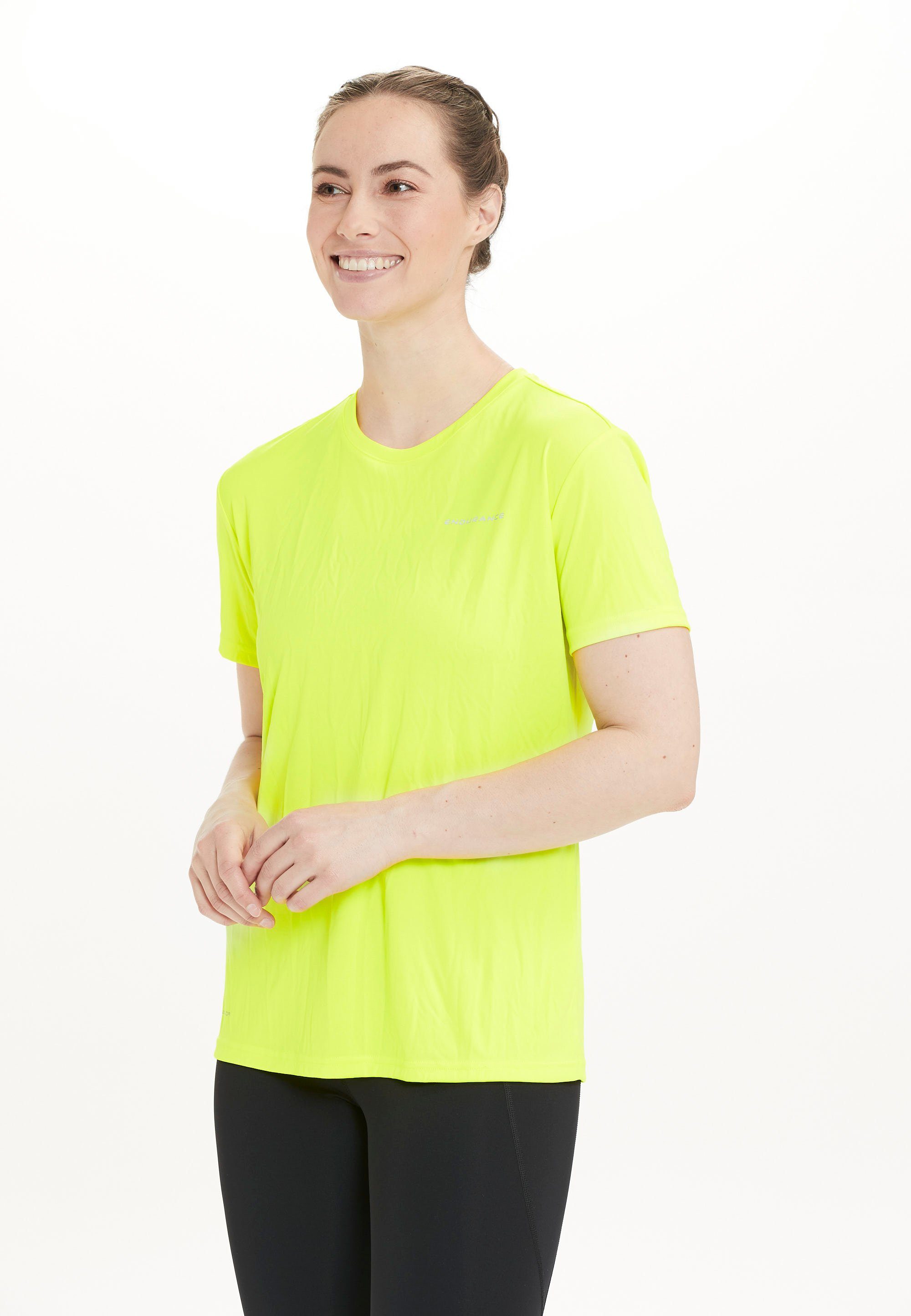 ENDURANCE Funktionsshirt aus (1-tlg) Keily neongelb Funktionsstretch schnelltrocknendem