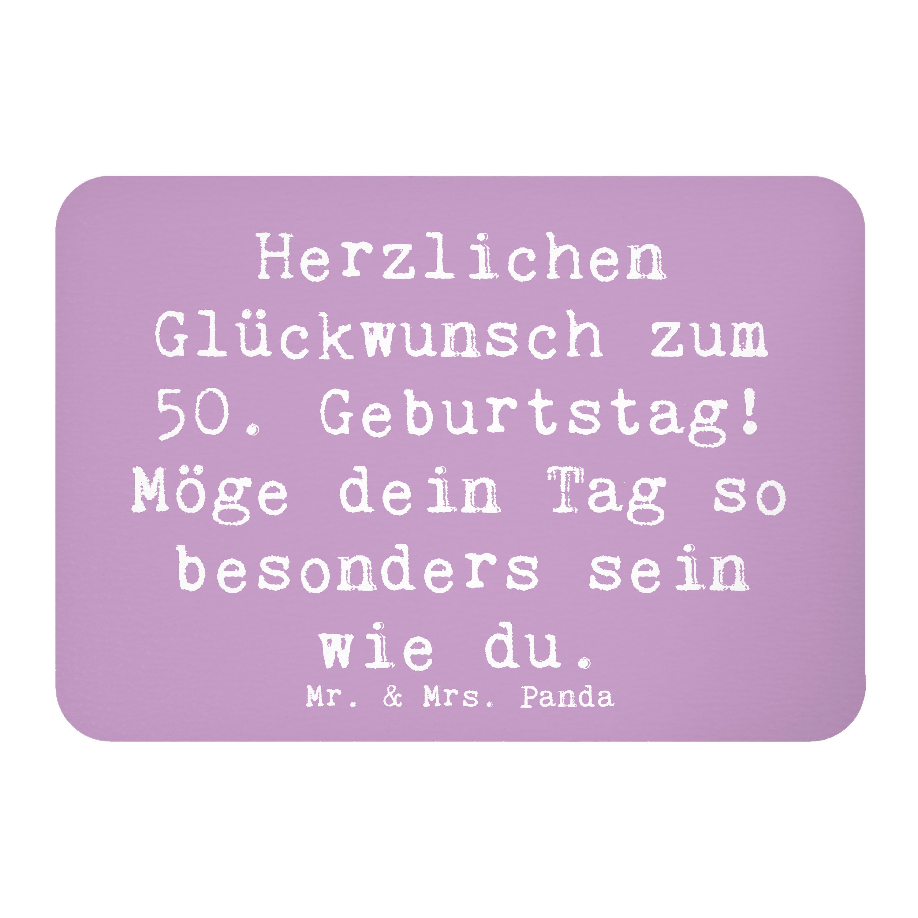Magnet Spruch 50. Geburtstag Freude - Lavendeltraum - Geschenk, Lachen, Souv