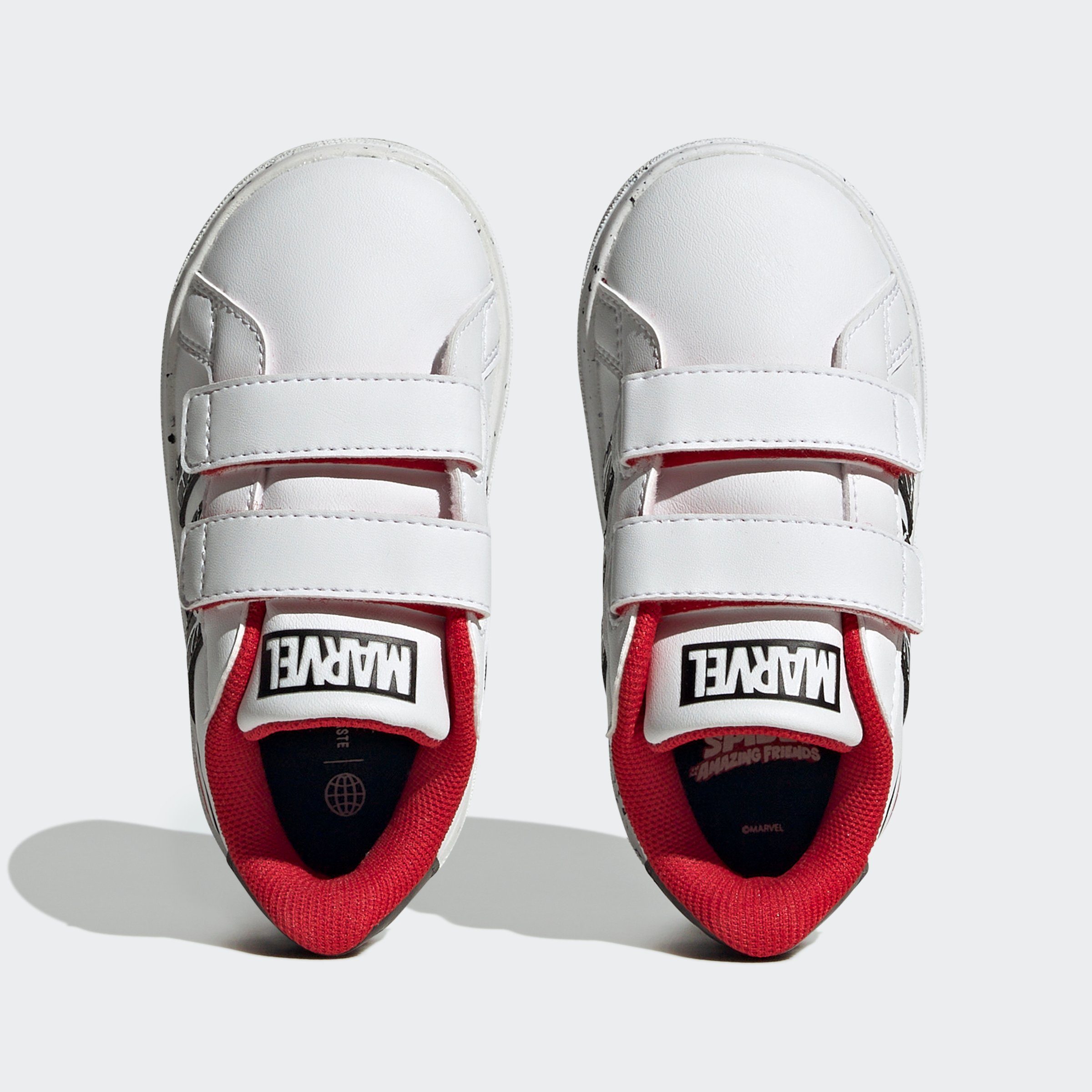 SPIDER-MAN ADIDAS Design GRAND Superstar MARVEL Sneaker den Spuren adidas adidas X des KIDS auf Sportswear COURT