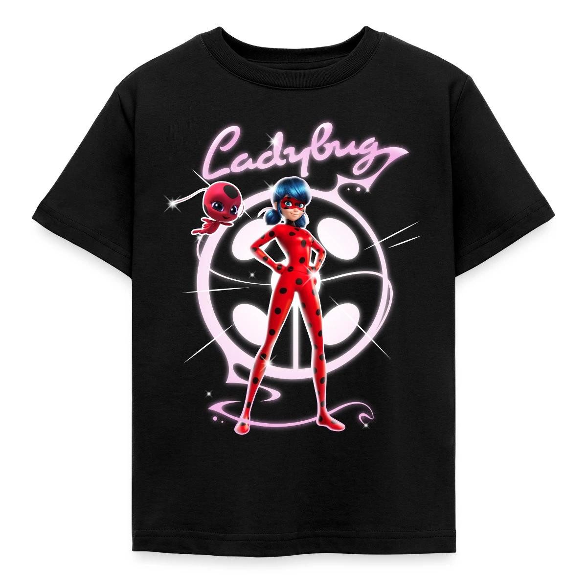 T-Shirt Miraculous Ladybug Mit Tikki Kinder T-Shirt