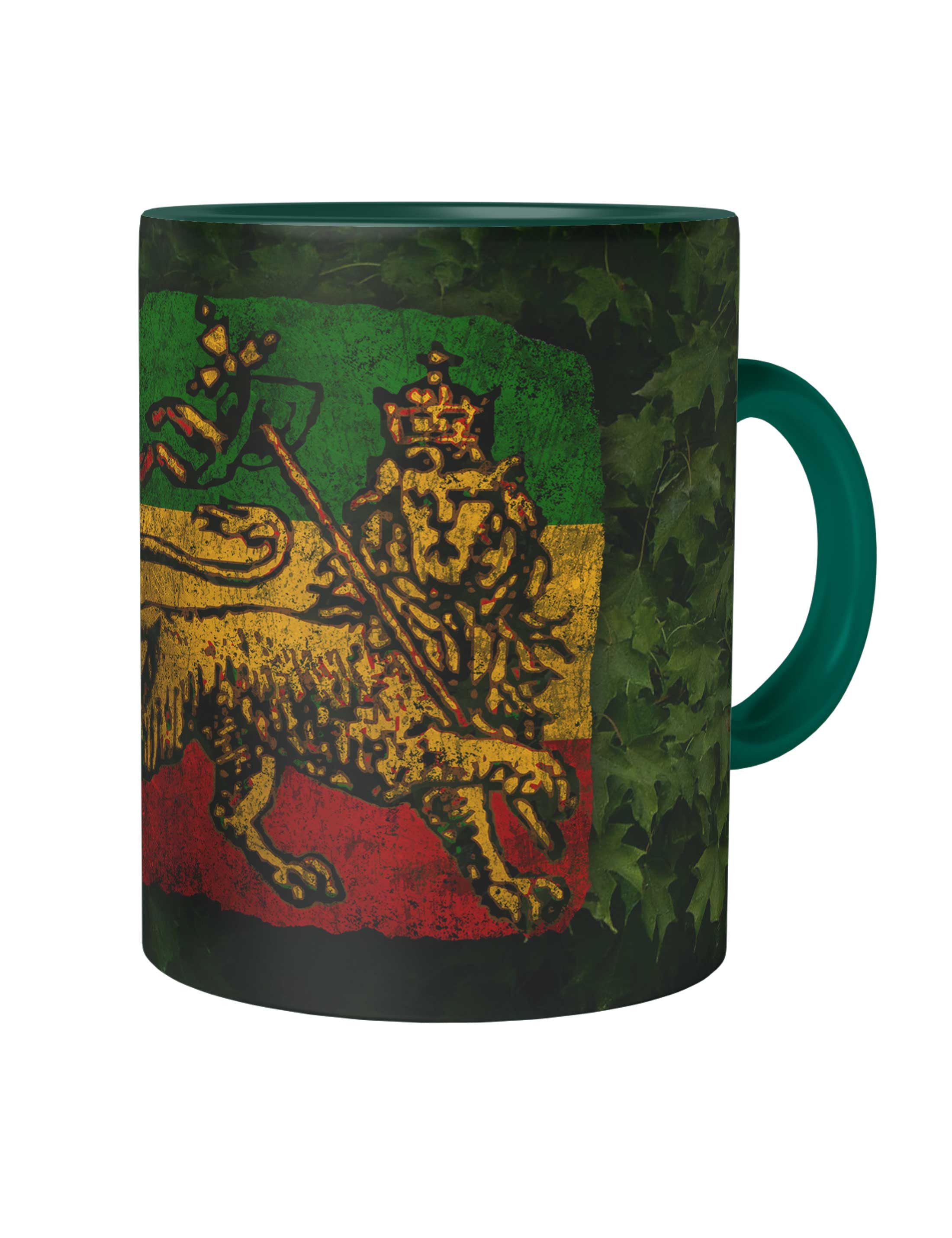 Urban Backwoods Tasse Lion Of Judah III Kaffeetasse Zion Music Musik Irie Reggae Löwe Jah, 1-tlg., Keramik, Ska Babylon Jamaica Haile Selassie