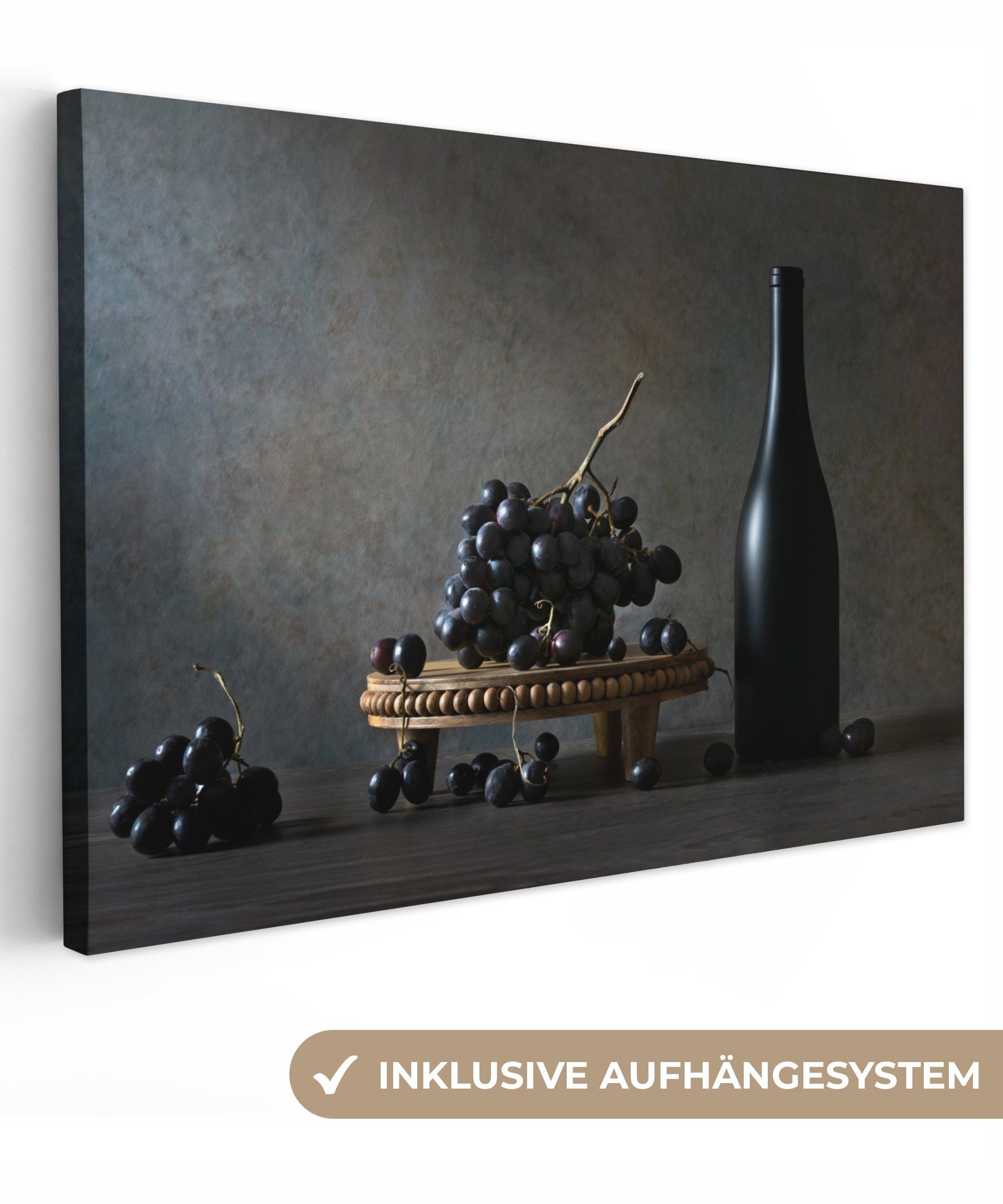 OneMillionCanvasses® Leinwandbild Stilleben - Schwarz - günstig online kaufen