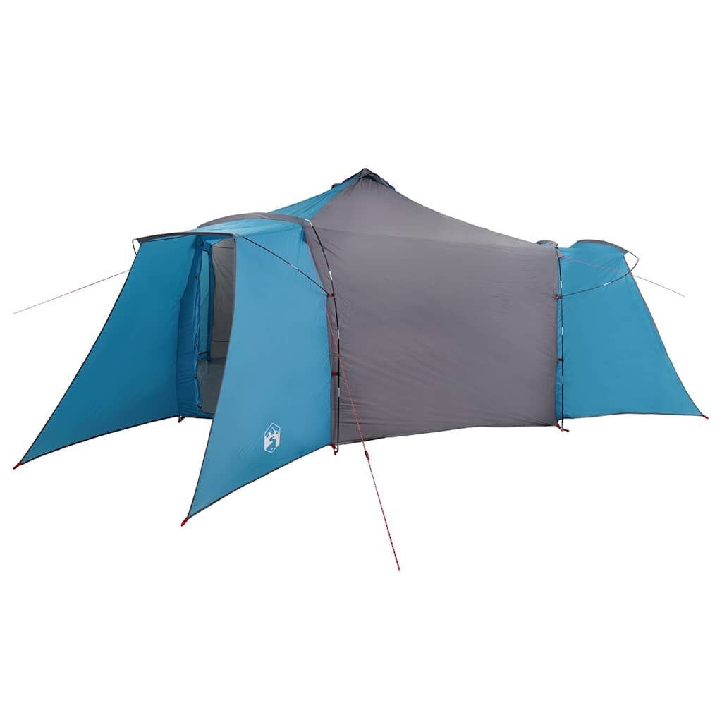 vidaXL Tipi-Zelt Tipi Zelt mit Dach mit Speicher Blau 492 x 492 x 275 cm Taft, (1 tlg)