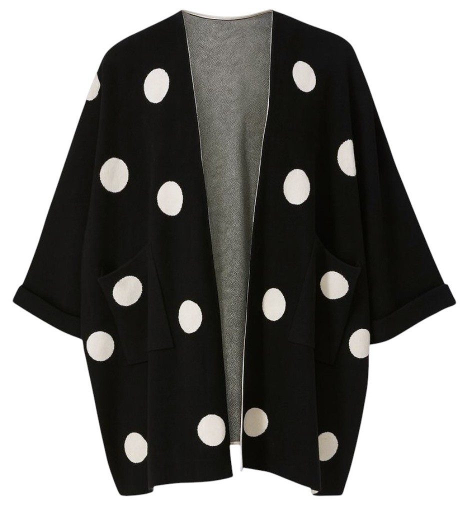 Mississhop Longstrickjacke Stylischer Damen-Cardigan aus weichem Feinstrick M.416