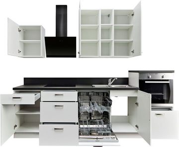 Express Küchen Küchenzeile Bari, mit Soft-Close-Funktion und Vollauszügen, vormontiert, Breite 280 cm