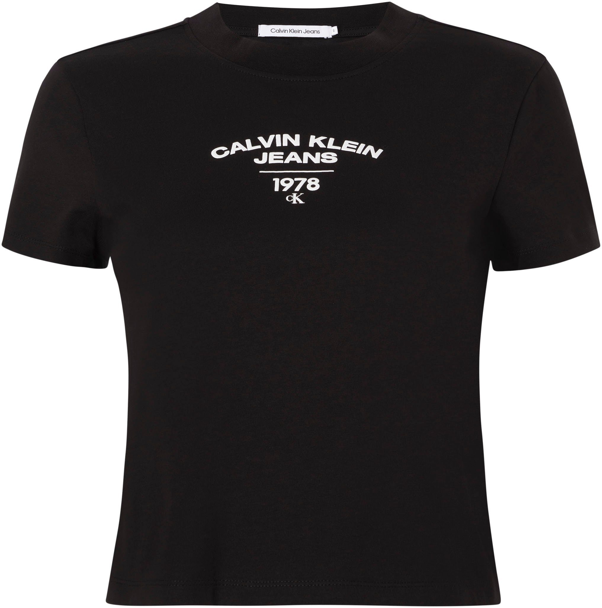 Black Ck T-Shirt Klein PLUS Jeans LOGO TEE Plus REGULAR VARISTY Calvin