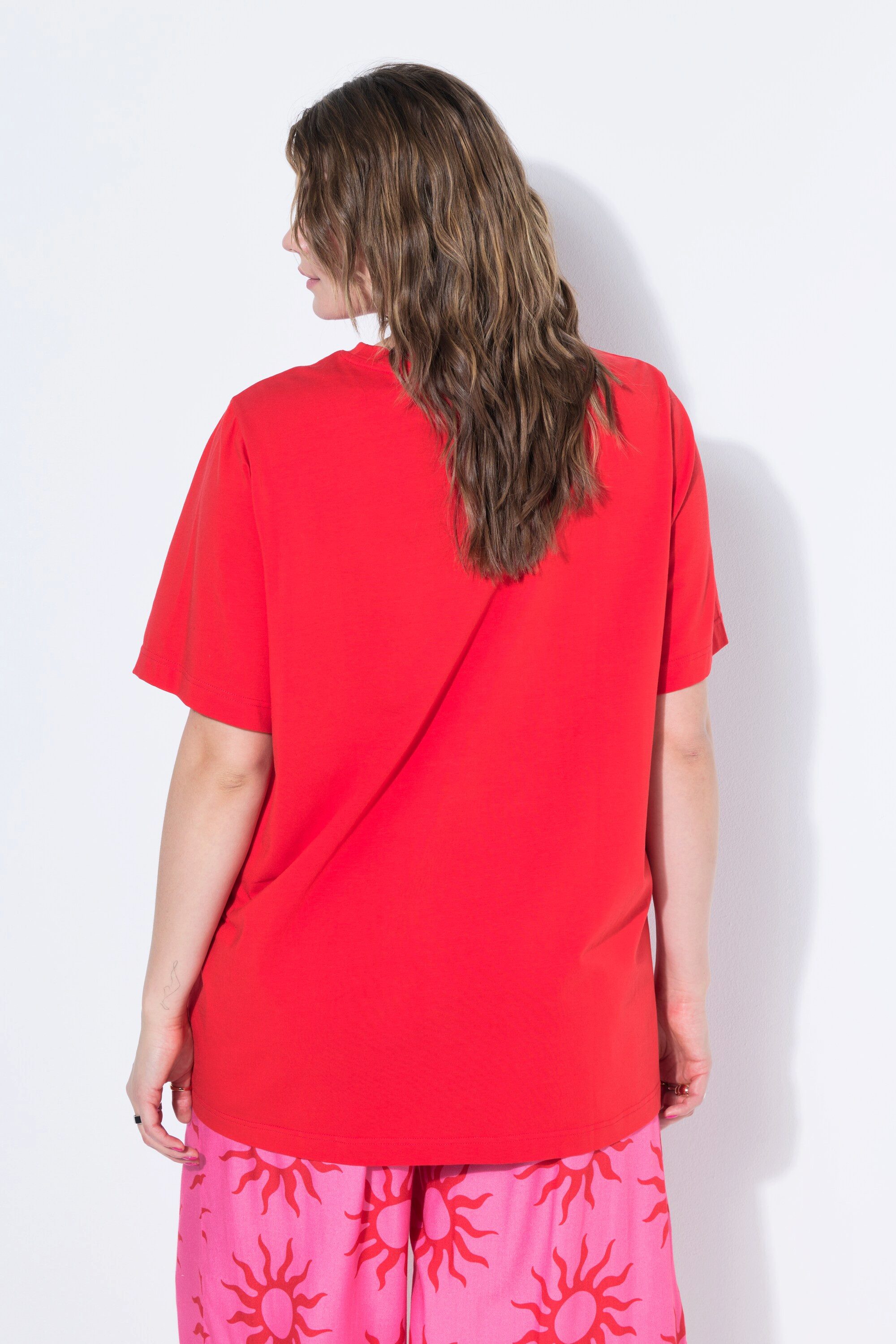 Studio Untold Longshirt Longshirt langer Classic Shape Halbarm