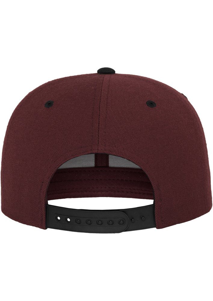 2-Tone Snapback Cap maroon/black Snapback Flexfit Classic Flex