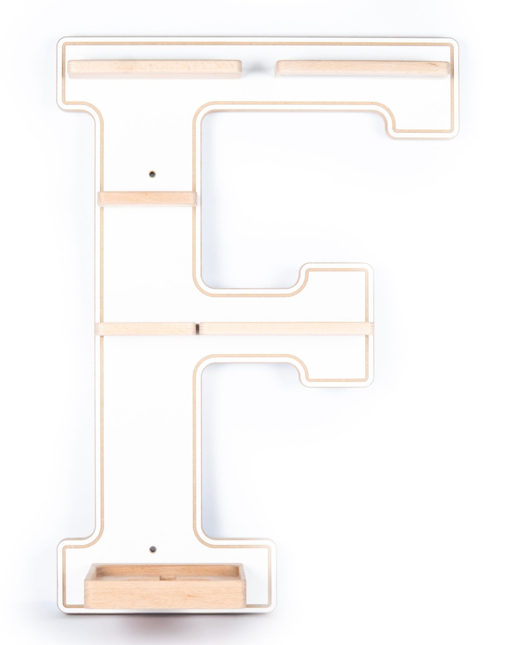 Boarti Wandregal Holz Regal Buchstabe F für Toniebox Tonies Figuren günstig online kaufen