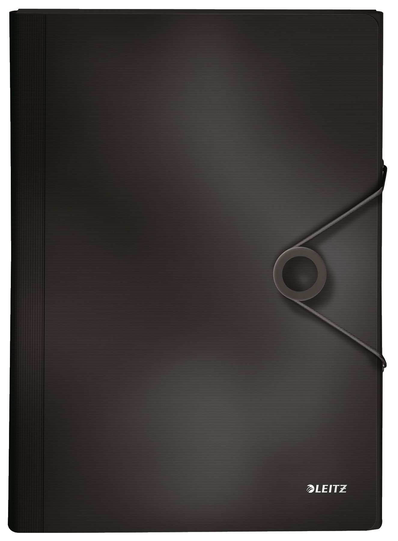 Fächermappe 4579 Fächermappe Solid - 6 Fächer, A4, 250 Blatt, PP, schwarz