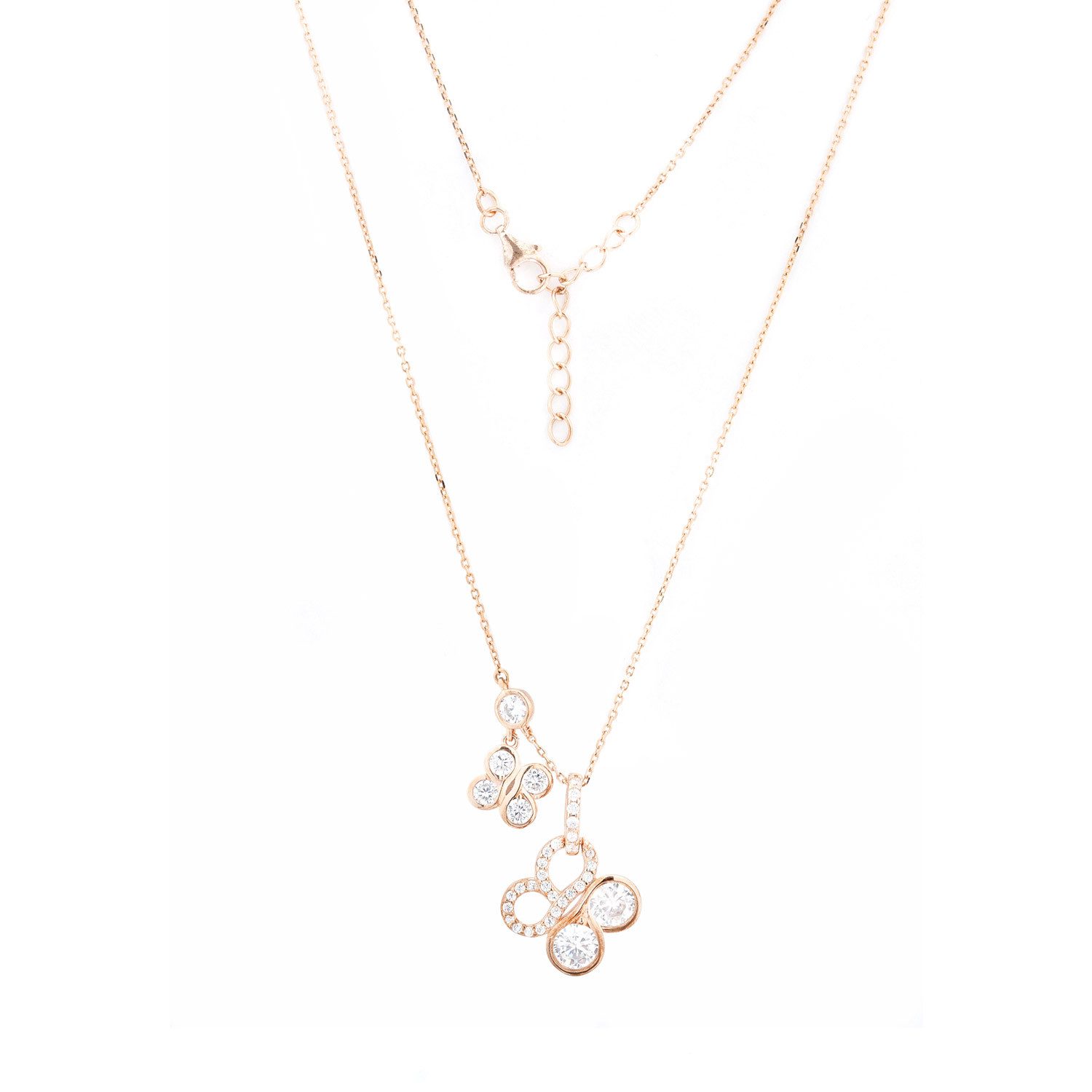Silberkette Damen Collier 925 Sterlingsilber vergoldet