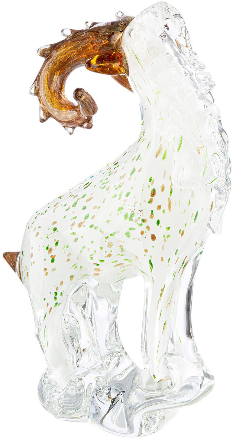 Casablanca by Gilde Tierfigur Figur Steinbock Steinbock weiß H. 29 cm (1 St)