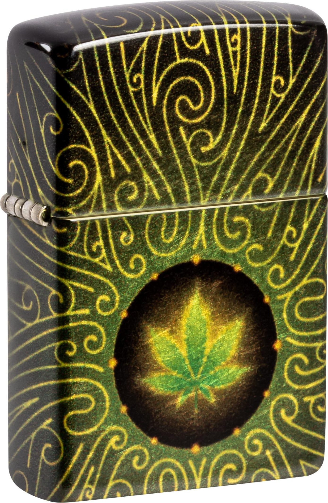 Zippo Feuerzeug Zippo color 540° Fusion Cannabis, Metall (1-St), Windfest