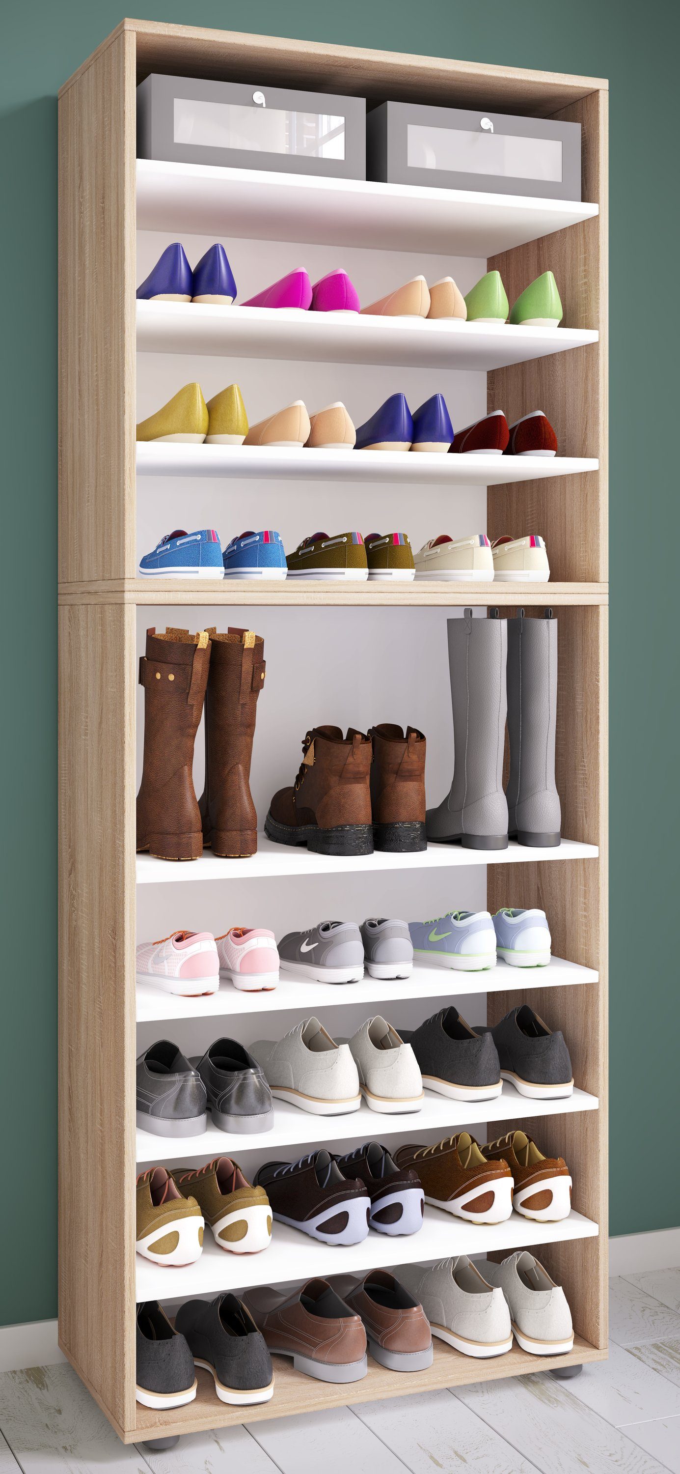 VCM Schuhschrank XXL Holz Großer Schuhschrank günstig online kaufen