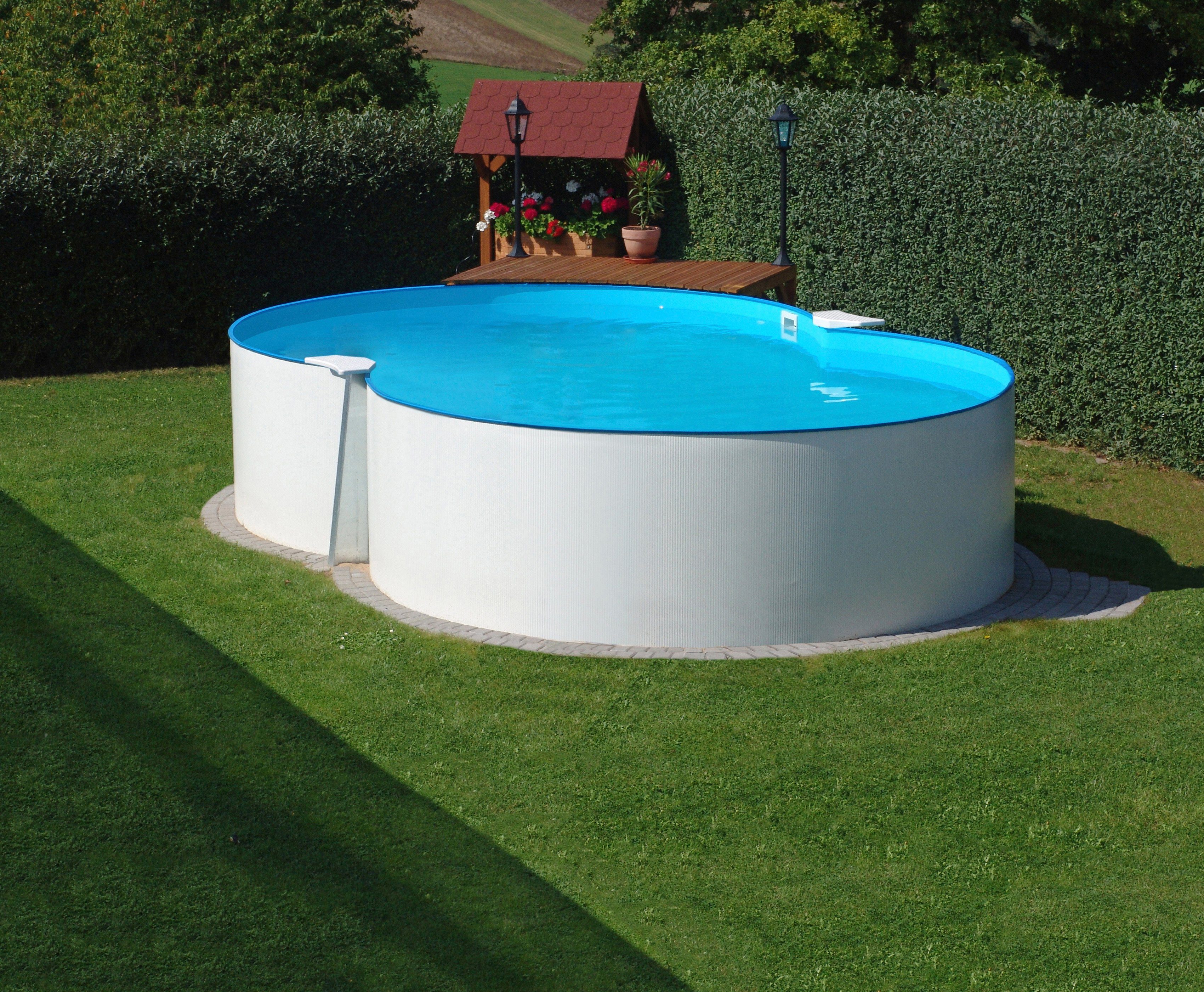 KONIFERA Achtformpool Monaco II (Set), 10 tlg., BxLxH: 300x470x120 cm