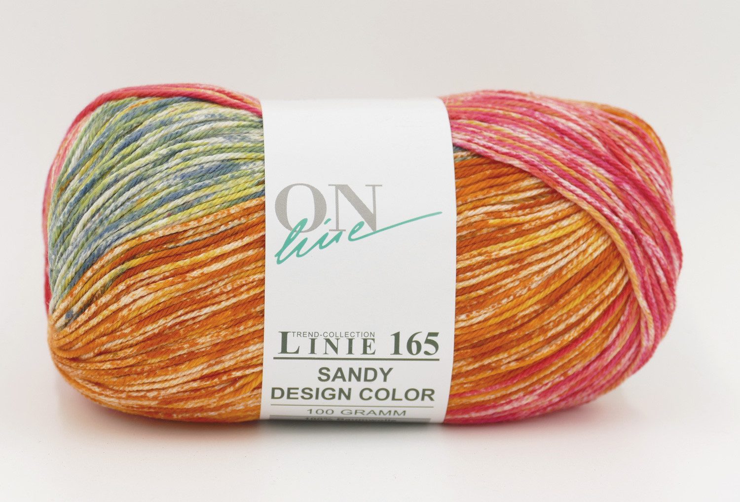 Online Garne Linie 165 Sandy Design Color Baumwollgarn mit Farbverlauf Häkelwolle, 240,00 m (Farbverlaufsgarn reine Baumwolle, Häkelgarn, Strickgarn, Strickwolle, Handstrickgarn), 100% Baumwolle, Nadelstärke 2,5 bis 3,5 mm