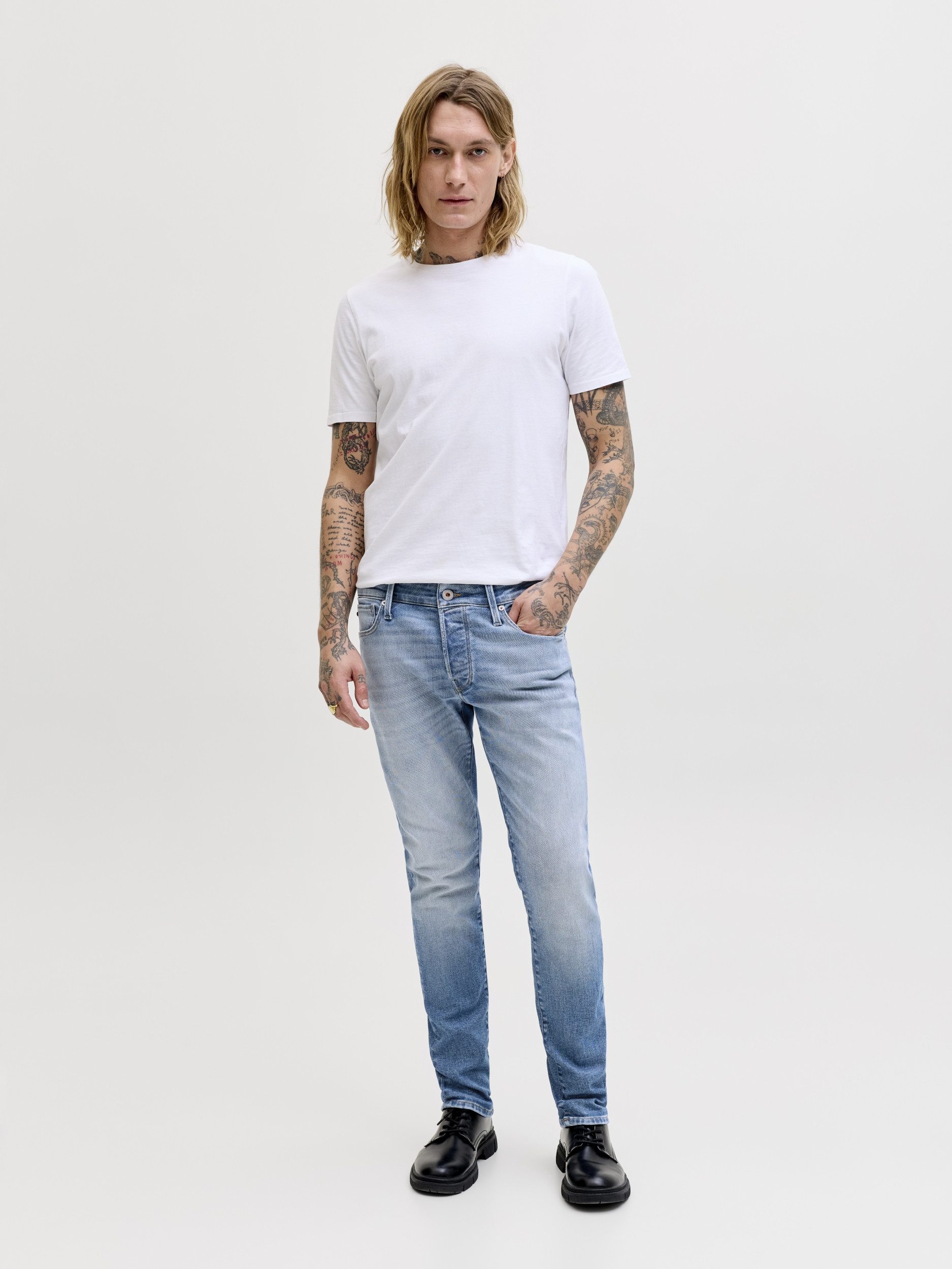 Jack & Jones 5-Pocket-Jeans Slim-Fit Jeans JJIGLENN - Slim Fit