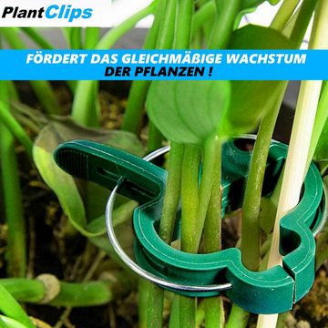 MAVURA Rankhilfe PlantClips Pflanzenclips Pflanzenklammern Set, PlantClips Pflanzenclips Pflanzenklammern 50er Set, Binder für Tomaten, Rosen, Gurken und andere Rankpflanzen